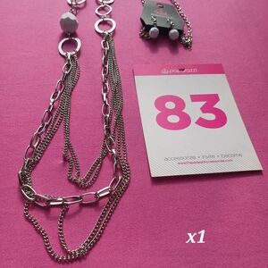 Paparazzi Silver Multi-Layer Necklace Set